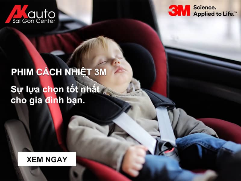 Phim cách nhiệt ô tô 3M bảo vệ sức khỏe gia đình bạn