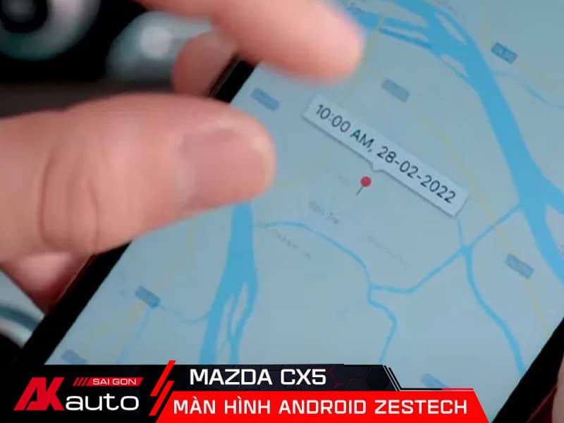 check định vị trên điện thoại với màn hình Zestech CX5