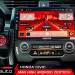 màn hình Zestech cho xe honda civic giao diện hiển thị đẹp