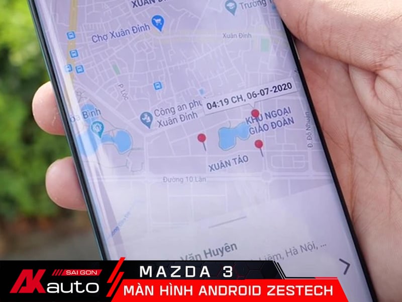 màn hình ô tô Zestech cho xe Mazda 3 định vị xe