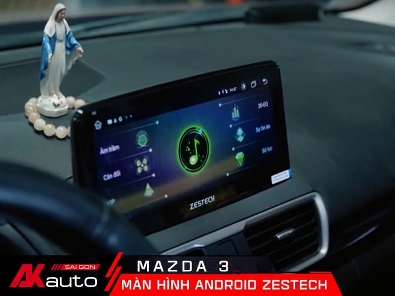 Cài đặt âm thanh trên màn hình Zestech Mazda 3
