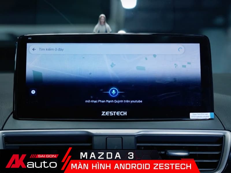 Màn Hình Zestech Mazda 3 ra lệnh giọng nói
