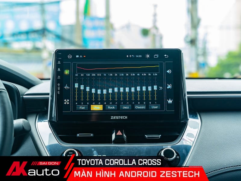 Màn Hình Zestech Toyota Cross cài đặt âm thanh