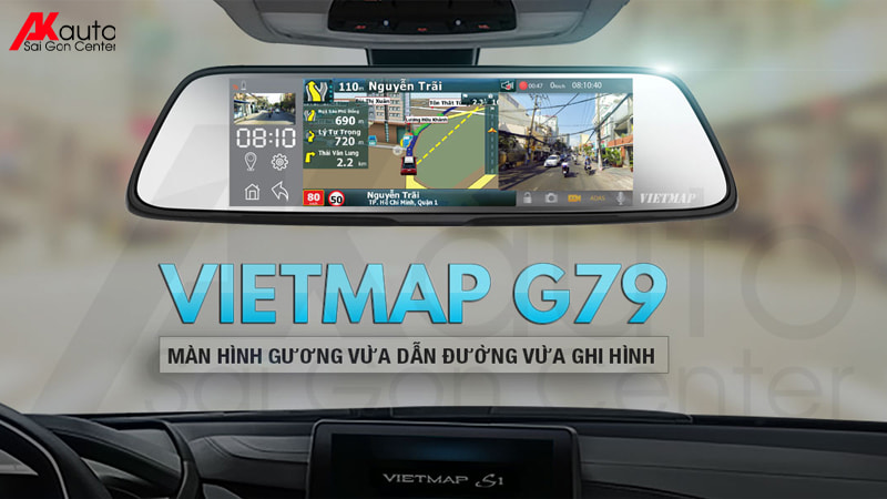 Camera hành trình gương Vietmap G79