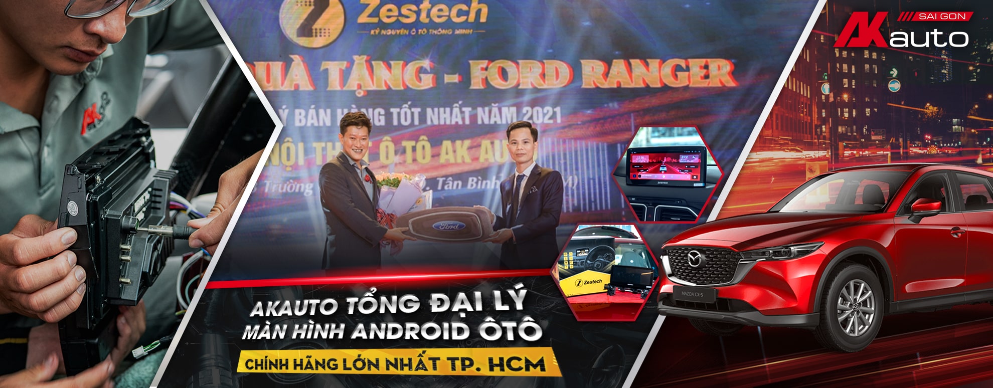 Màn hình Android Zestech chính hãng tại AKauto