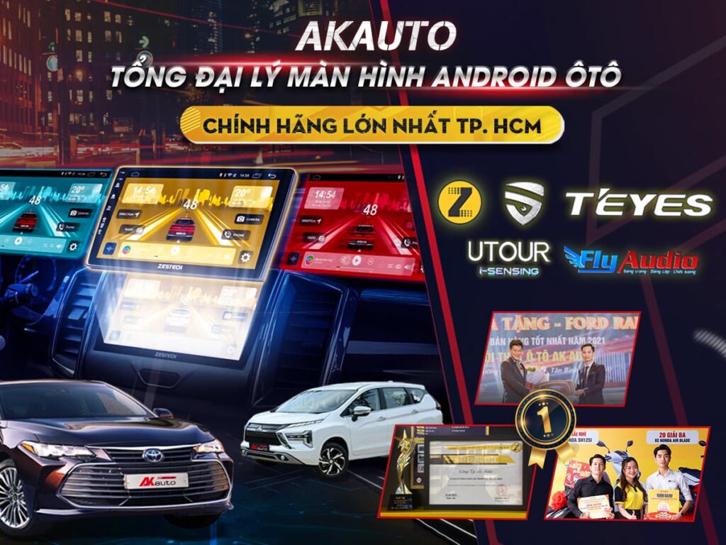 Banner hình ảnh màn hình android ô tô tại akauto mobile