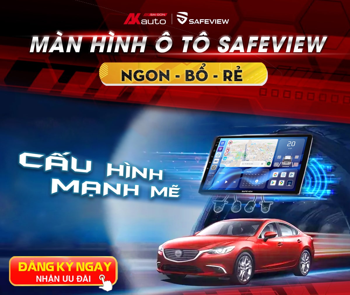 Màn hình Android ô tô Safeview tại AKauto