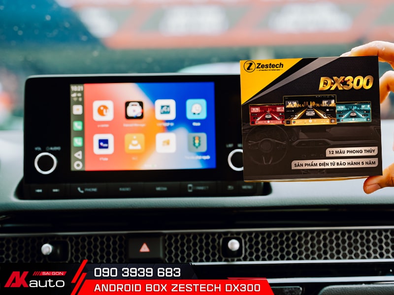 Lắp Android Box Zestech DX300 trên xe
