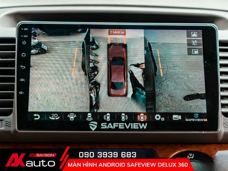 Màn Hình Safeview Delux 360 hỗ trợ lái xe an toàn