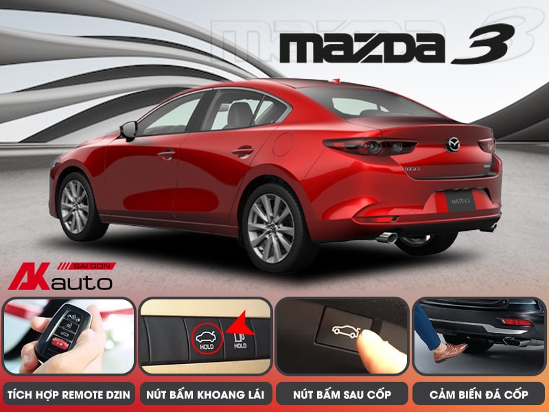 Độ Cốp Điện Xe Mazda 3 Hatchback - AKauto