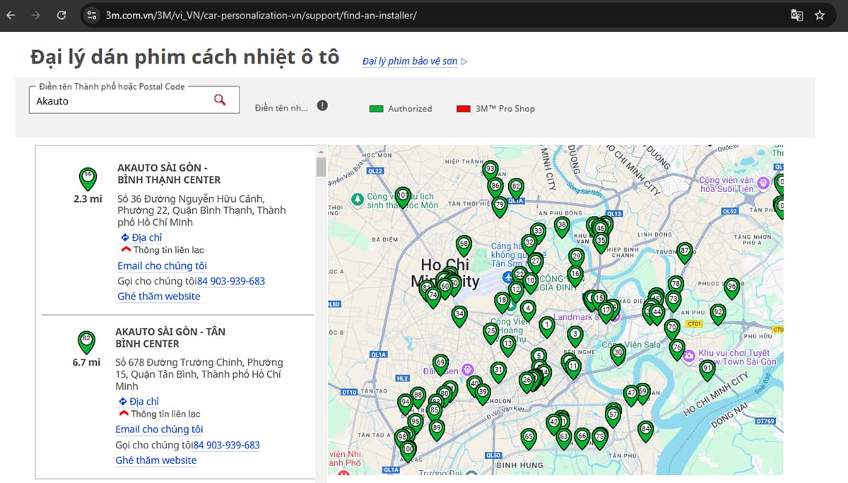 AKauto được 3M chứng nhận đại lý chính hãng
