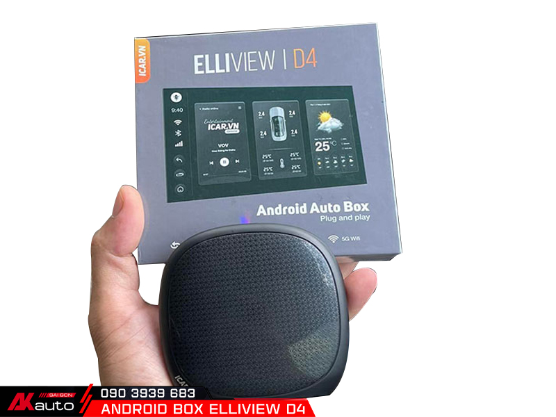 Android Box Elliview D4 ô tô chính hãng tại AKauto