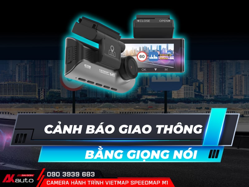 Camera Hành Trình Vietmap SpeedMap M1 cảnh báo giao thông