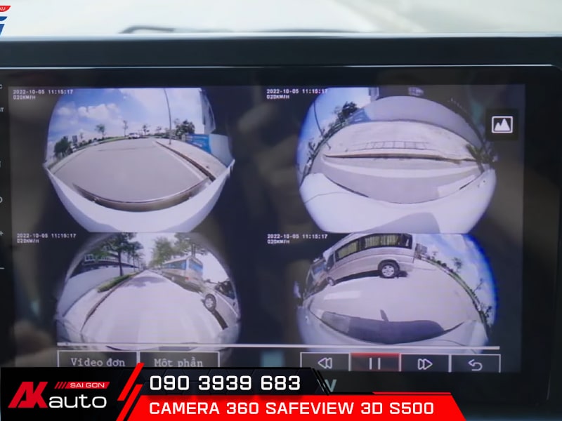 Camera 360 Safeview S500 ghi hình kèm tốc độ