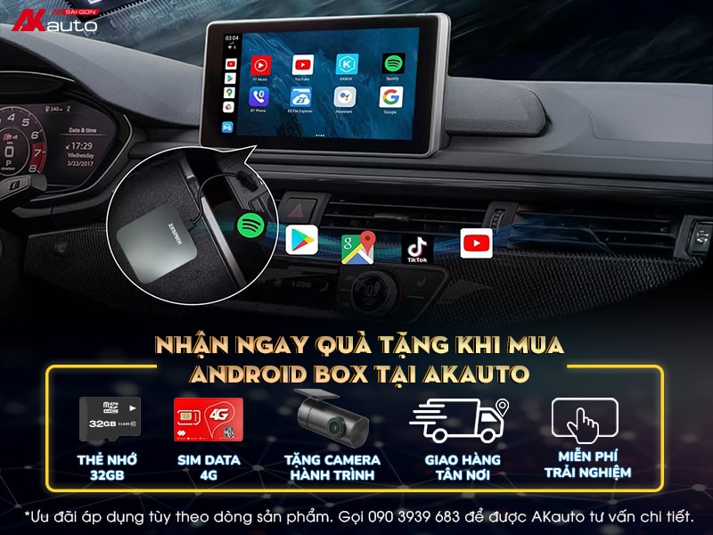 Chương trình quà tặng khuyến mãi khi lắp Android Box