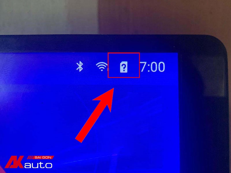 Sửa màn hình Android ô tô không hiện cột sóng sim 4G