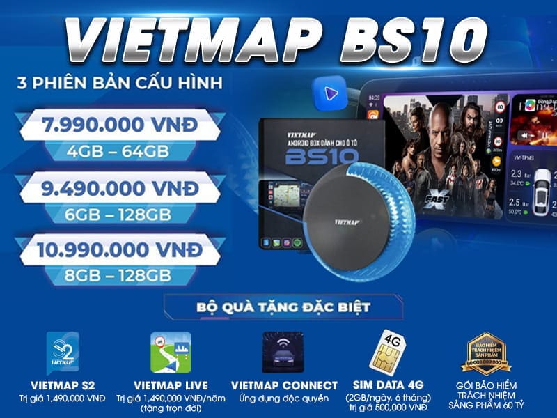 Bảng giá Android box Vietmap BS10
