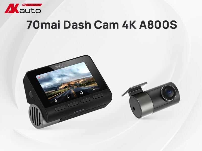 Camera 70mai A800S tích hợp tính năng định vị GPS