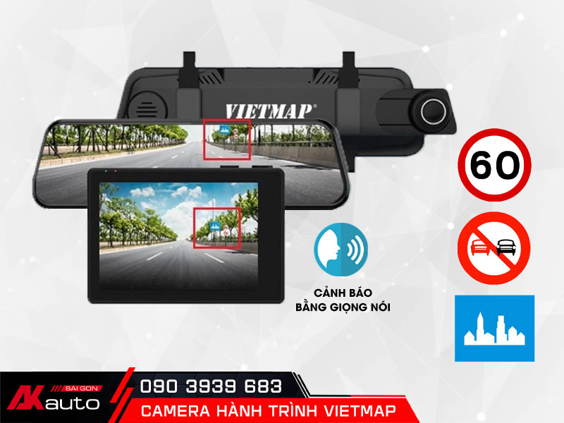 Camera hành trình Vietmap hỗ trợ cảnh báo giao thông bằng giọng nói