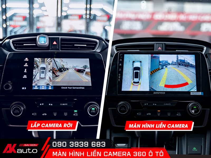 Chất lượng hình ảnh trên màn hình android tích hợp camera 360