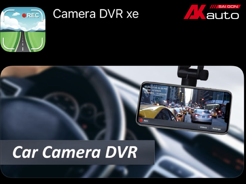 Phần mềm camera hành trình cho Iphone Camera DVR Xe