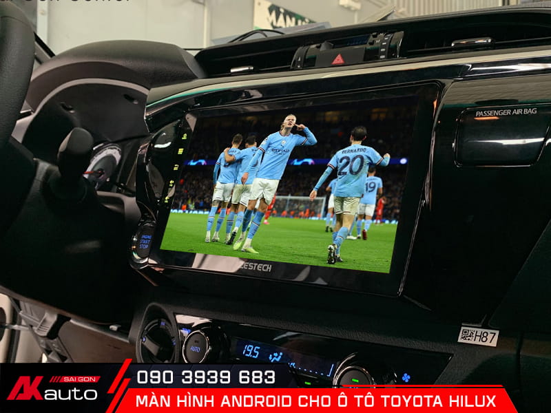 Nâng cấp màn hình android cho ô tô Toyota Hilux