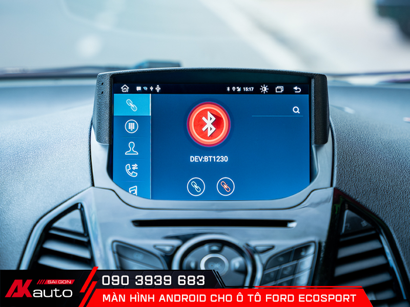Màn hình android Ford EcoSport hỗ trợ kết nối bluetooth