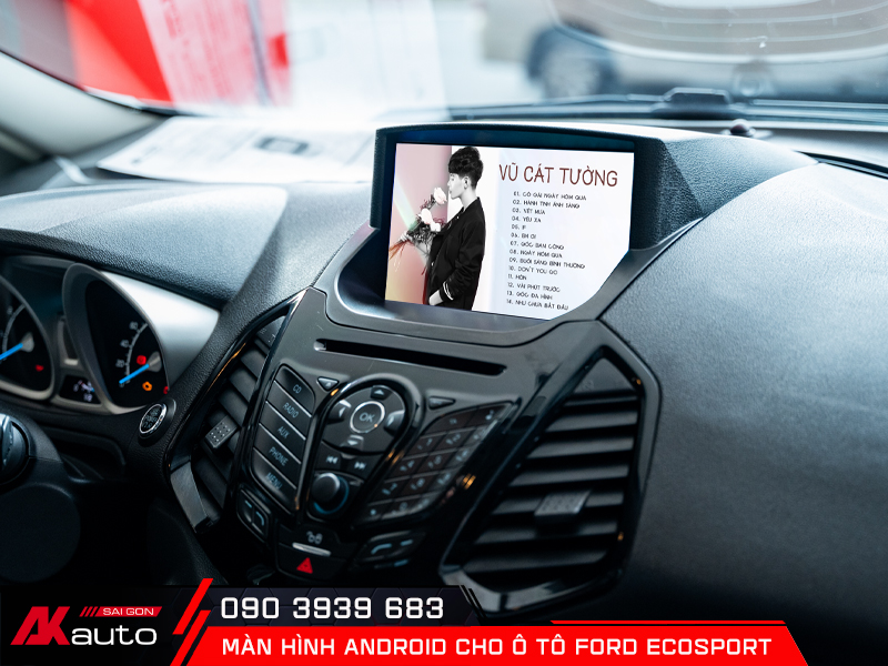 Màn hình android Ford EcoSport thỏa mãn nhu cầu giải trí thả ga
