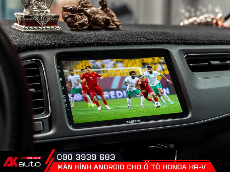 Xem video trực tuyến trên màn hình android ô tô Honda HRV