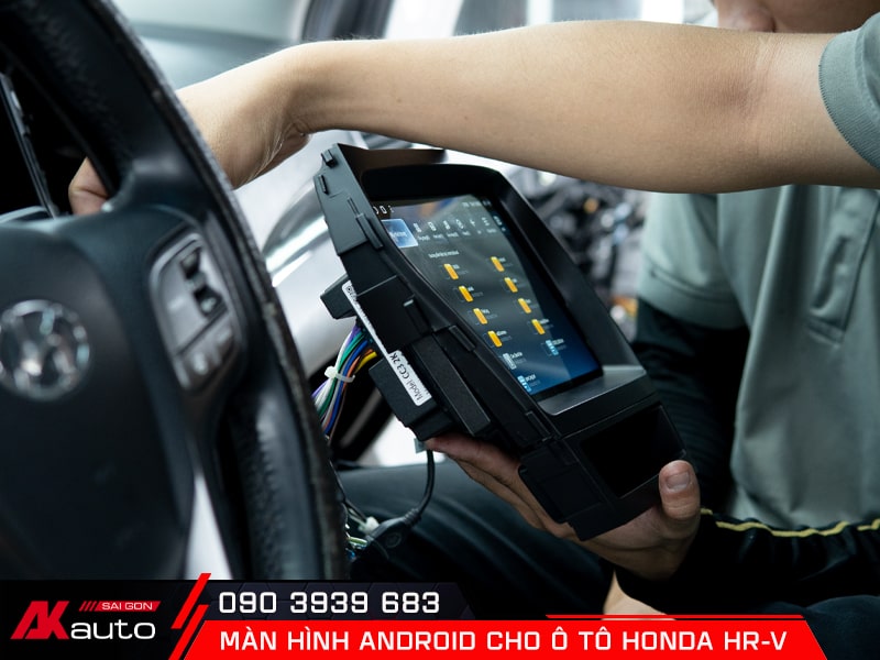 AKauto lắp đặt màn hình android Honda HRV tận nhà