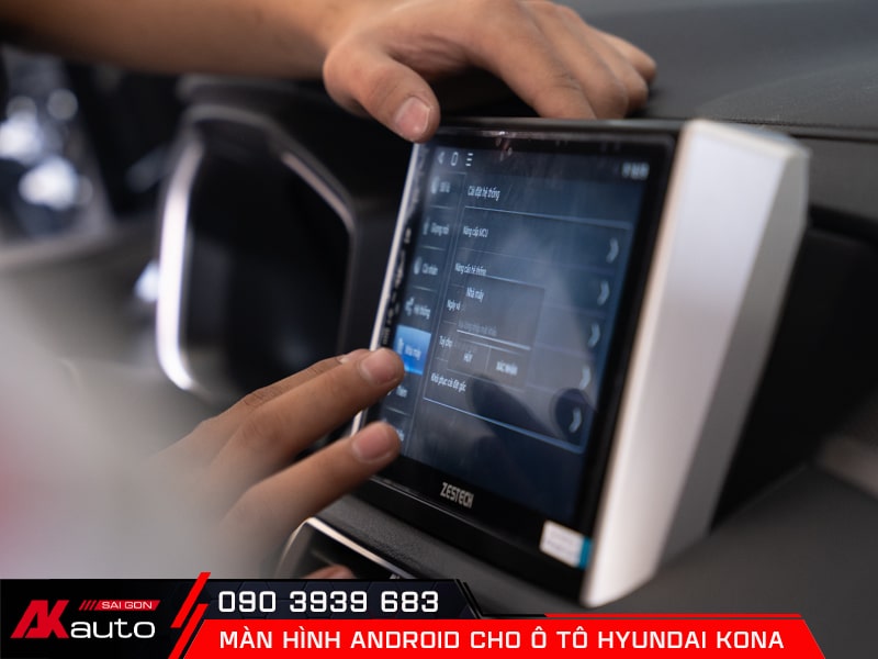 Dịch vụ lắp đặt màn hình Hyundai Kona tận nhà của AKauto