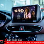 Lắp màn hình android Hyundai Santafe chính hãng tại AKauto