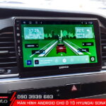Cận cảnh màn hình android ô tô Hyundai Sonata