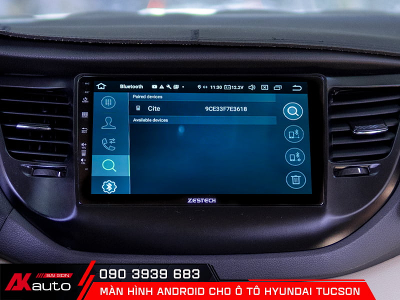 Màn hình android Hyundai Tucson hỗ trợ điều khiển bằng giọng nói