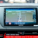 Tìm đường nhanh hơn nhờ bản đồ trên màn hình android Kia Carens