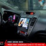 Một sản phẩm màn hình android cho ô tô Kia K3 được AKauto lắp đặt