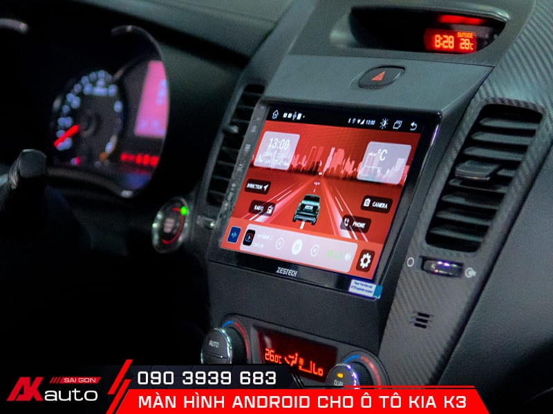 Quyết định nâng cấp màn hình android cho ô tô Kia K3