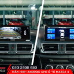 Hiển thị các trang bị an toàn trên màn hình android ô tô Mazda 3