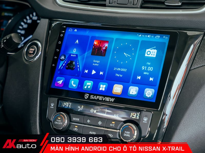 Nâng cấp màn hình android cho ô tô Nisssan X-Trail  