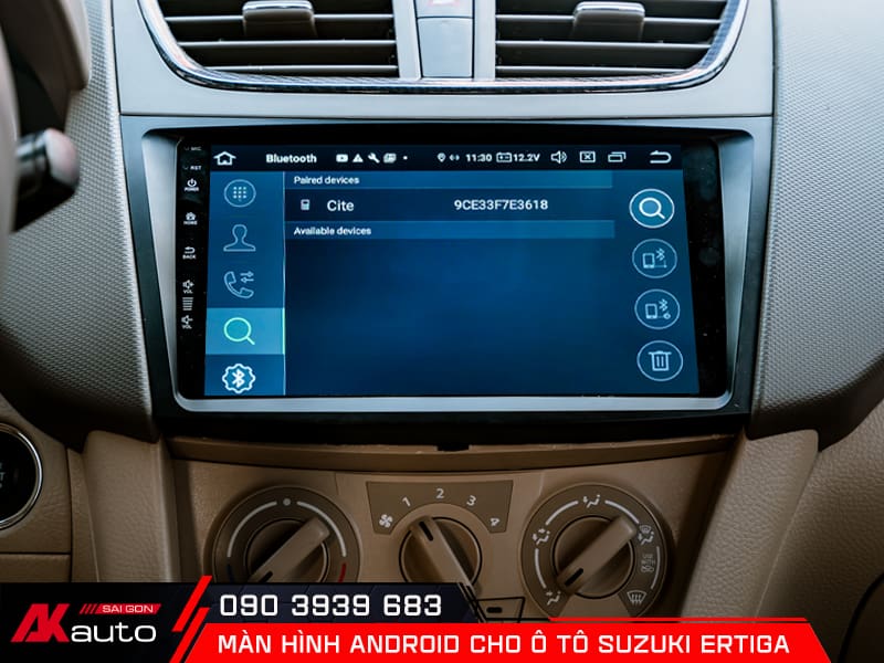 IPS hiển thị sắc nét trên màn hình android ô tô Suzuki Ertiga