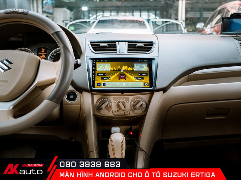 Trung tâm AKauto lắp đặt màn hình Suzuki Ertiga