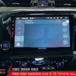 Màn hình android ô tô Toyota Hilux có thiết kế hiện đại