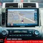 Bản đồ dẫn đường thông minh trên màn hình android ô tô Toyota Prado