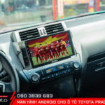 Xem tivi trực tuyến thông qua kết nối internet trên màn hình android ô tô Prado