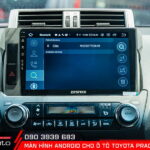 Màn hình android ô tô Toyota Prado hỗ trợ kết nối bluetooth