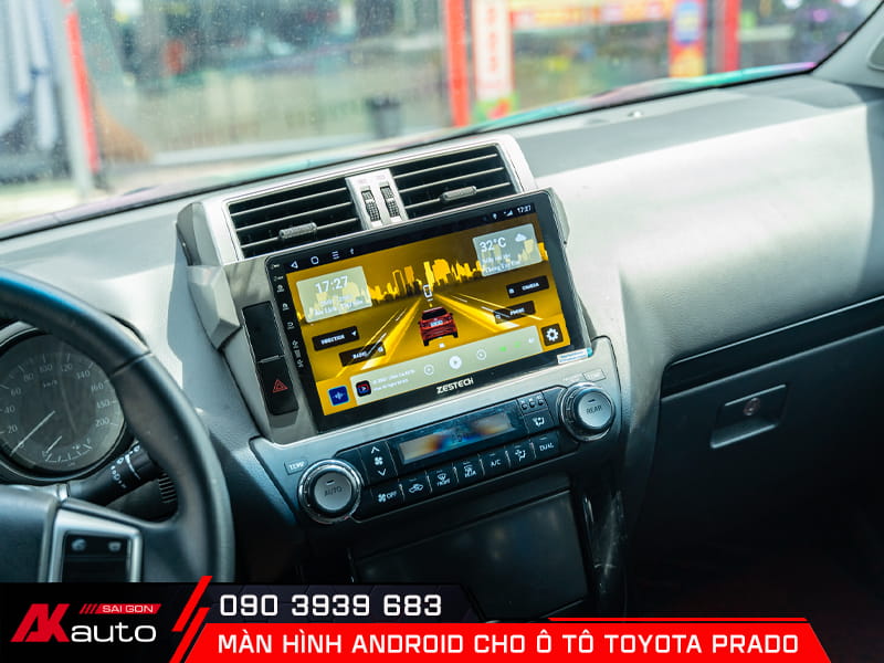 Kinh nghiệm lựa chọn màn hình ô tô Toyota Prado