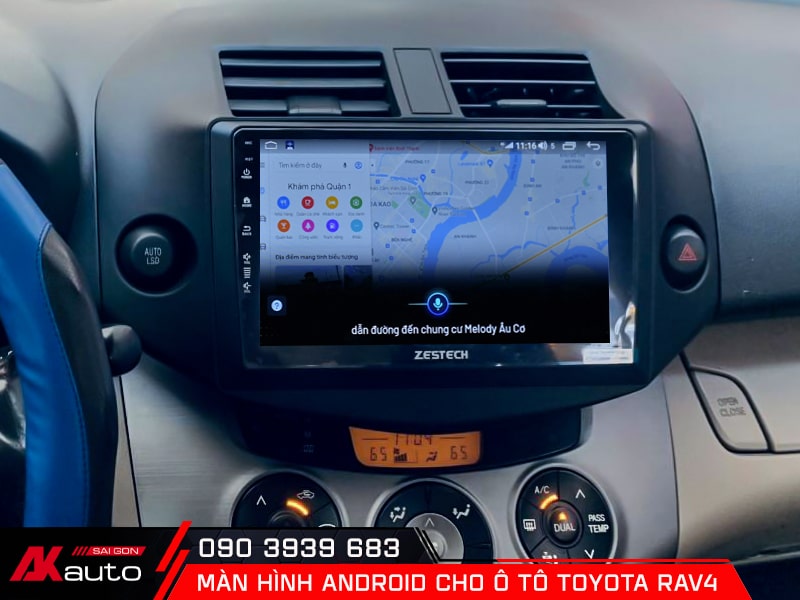 Màn hình ô tô Toyota RAV4 hỗ trợ ra lệnh bằng giọng nói