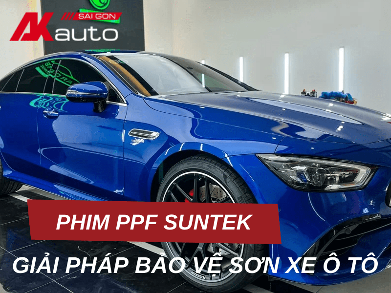 Dán phim PPF Suntek bảo vệ sơn xe ô tô