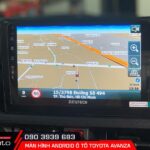 Màn hình android ô tô Toyota Avanza có bản đồ dẫn đường