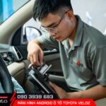 Màn hình android ô tô Toyota Veloz lắp đặt tại AKauto